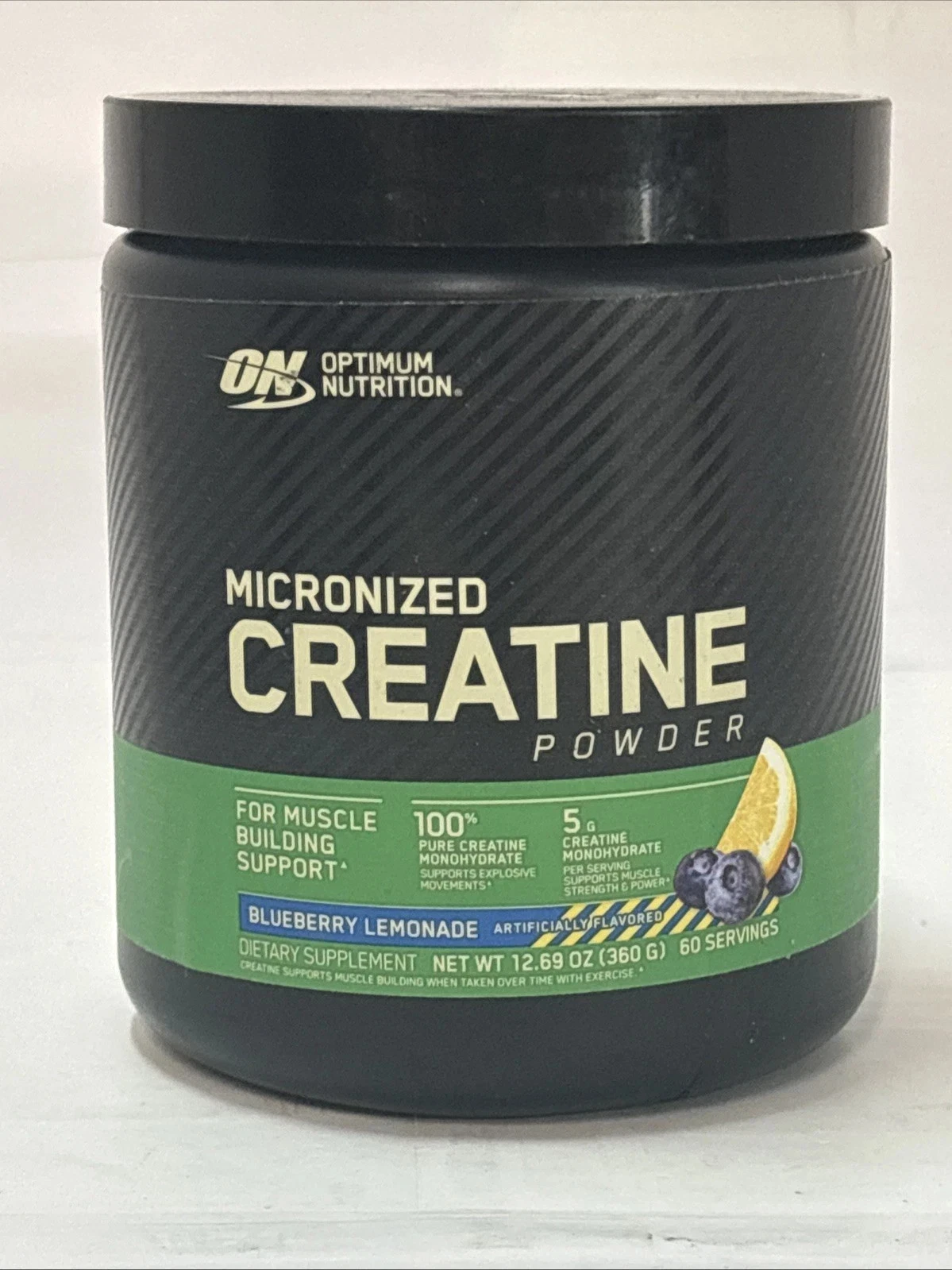 Optimum Nutrition Micronized Creatine Powder, Blueberry Lemonade 360g 4/27
