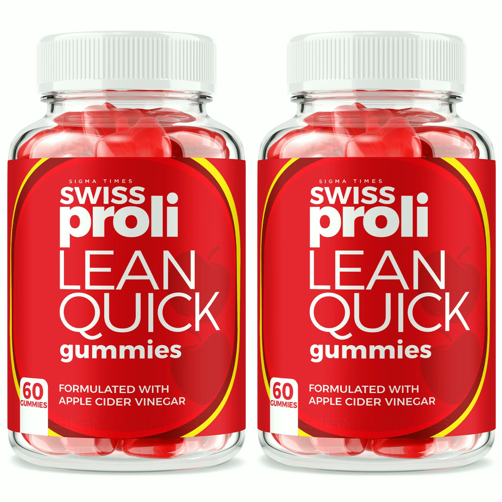 (2 Pack) Swiss Proli Lean Quick Gummies - Apple Cider Vinegar Gummy Weight Loss