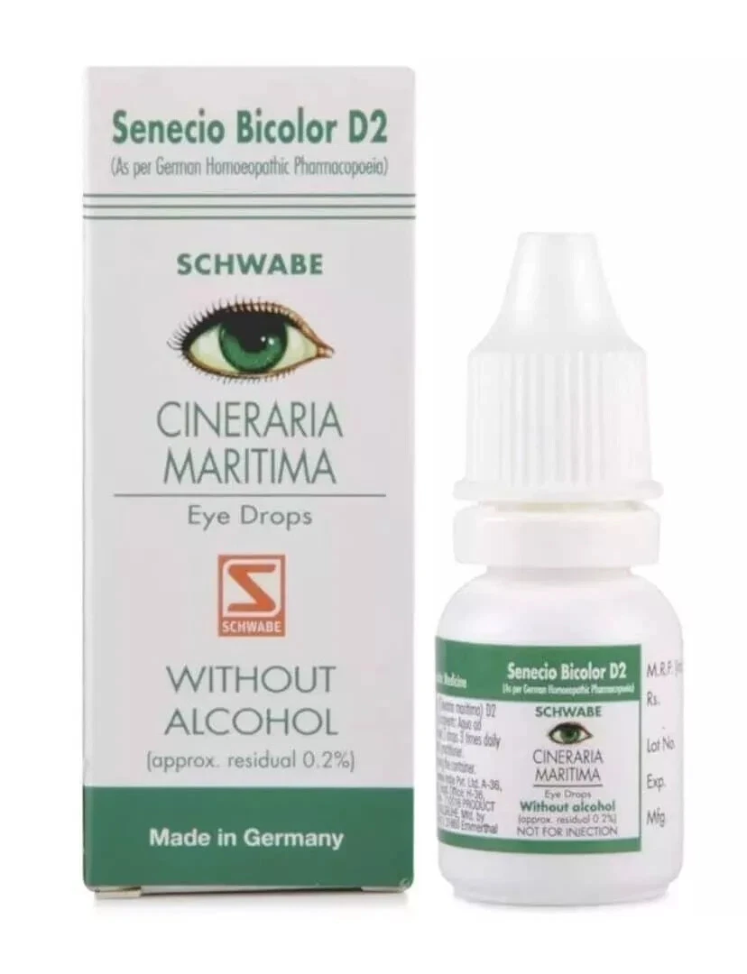 5 X Willmar Schwabe Germany Cineraria Maritima Drops Without Alcohol 10ml drops