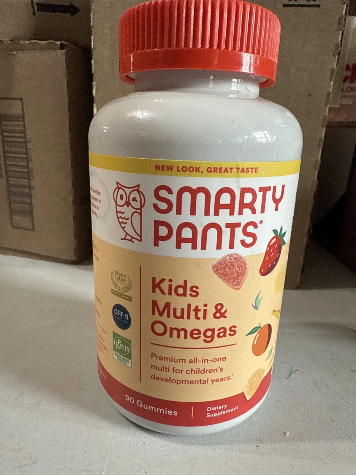 SmartyPants Kids Multi & Omegas Dietary Supplement 90 Gummies EXP 8/26