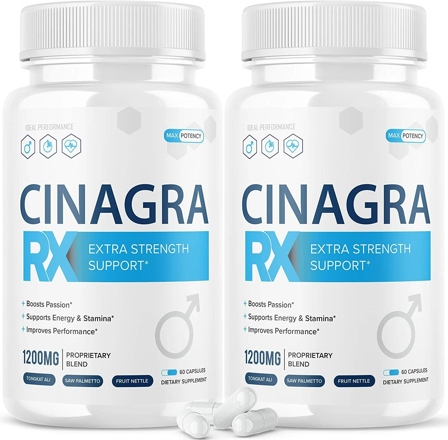 Cinagra RX Pills Cinagrarx No2 Conagra 120 Capsules (2 Pack)