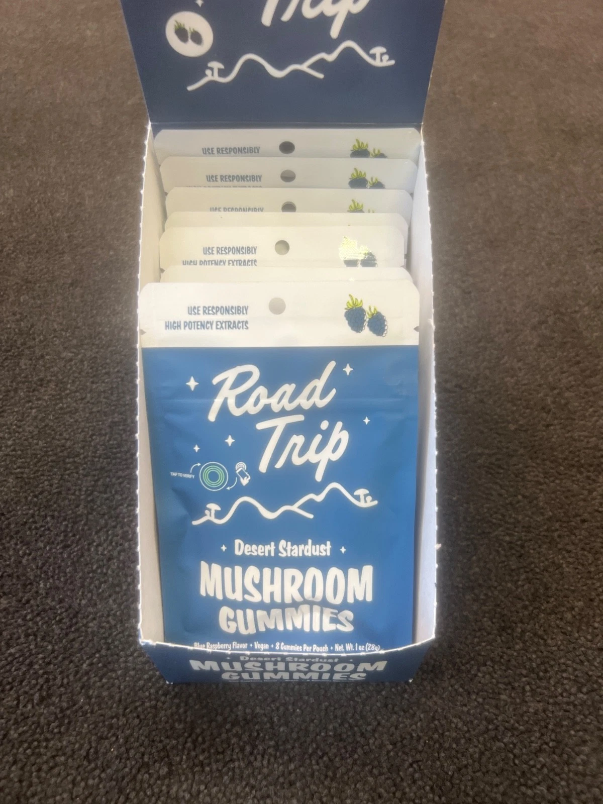 Road Trip Mushroom Gummies Blueberry Raspberry