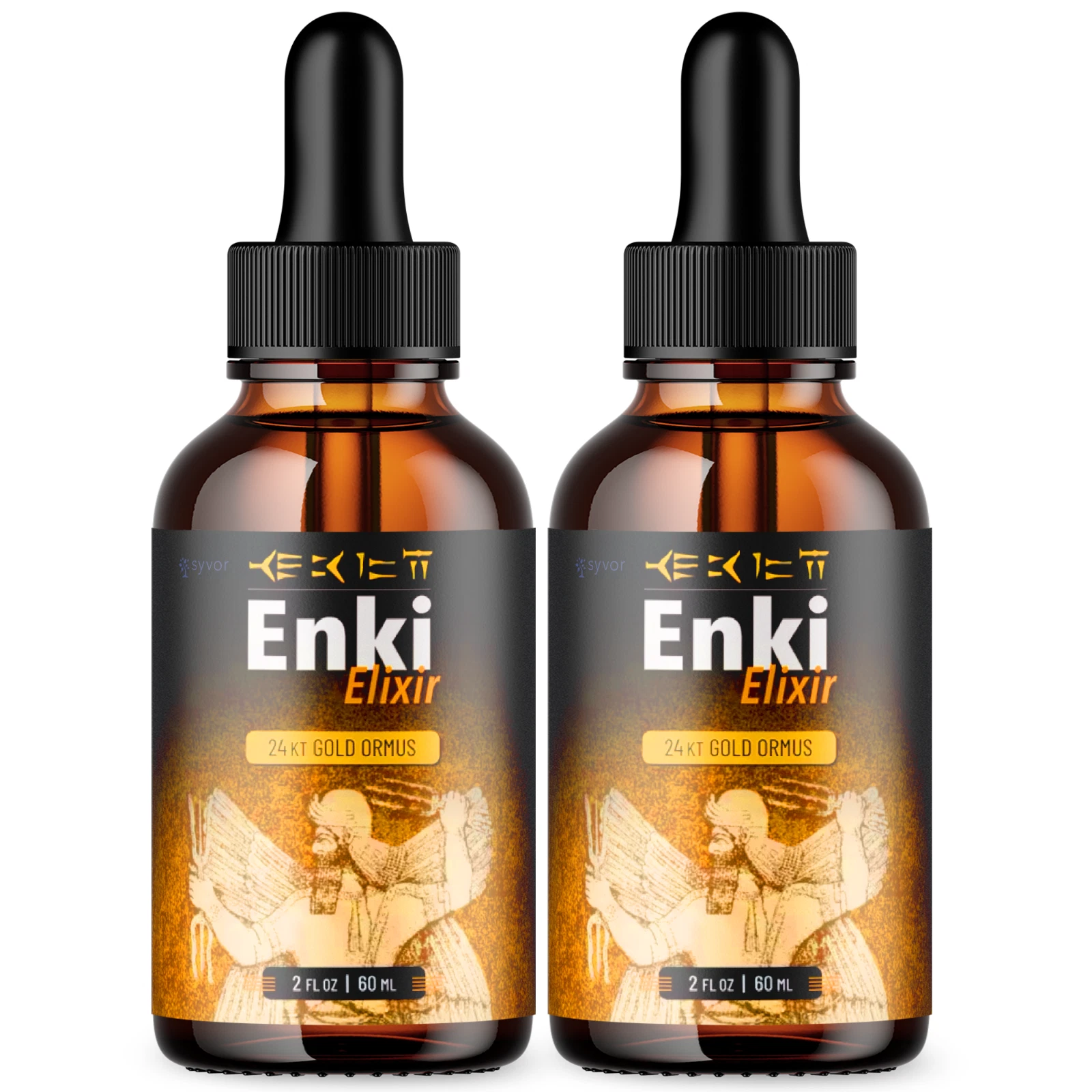 (2 Pack) Enki Elixir Advanced Supplement Drops Nootropic Brain Support 2ML