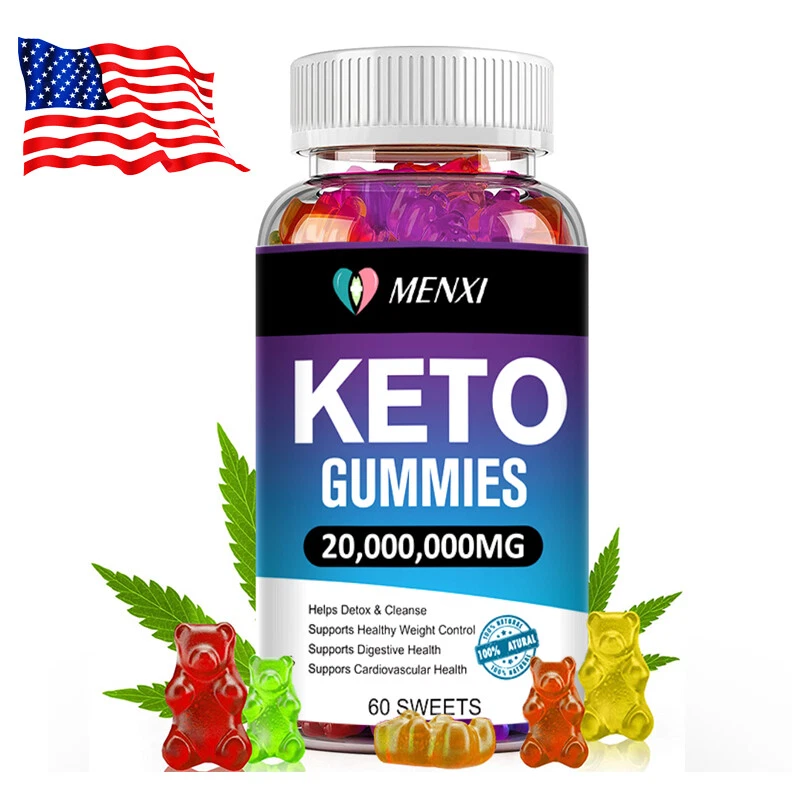 Keto ACV BHB Gummies For Fat Burn Weight Loss Detox Keto Diet Pills 60 Gummy