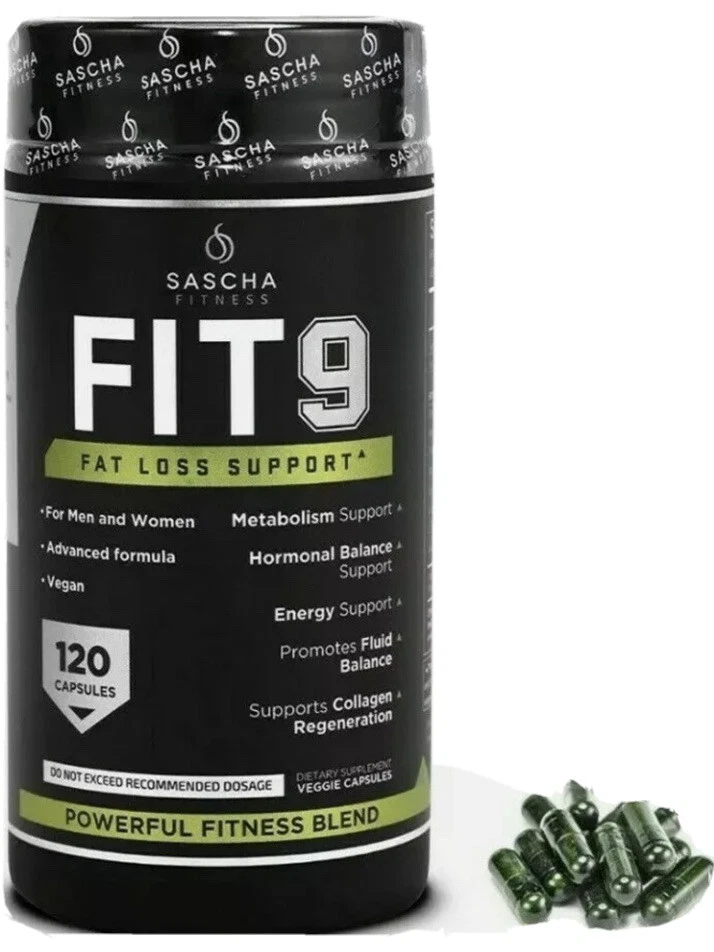 3 Pack Sascha Fitness Authentic FIT 9 - IN STOCK!!! Incluye El Libro De Recetas