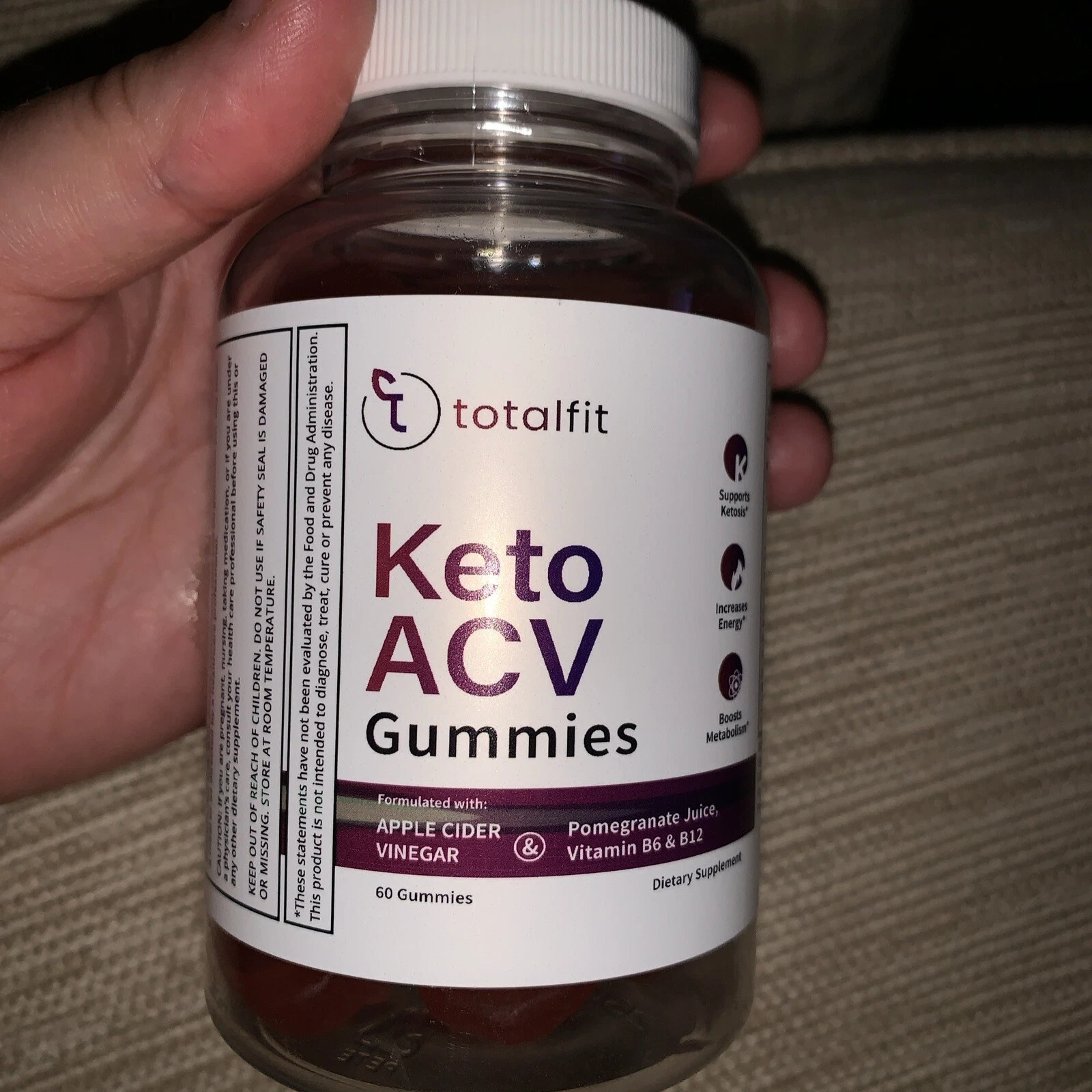TotalFit Keto ACV Advanced Weight Loss Gummies to Lose Belly Fat 60 Count 9/25