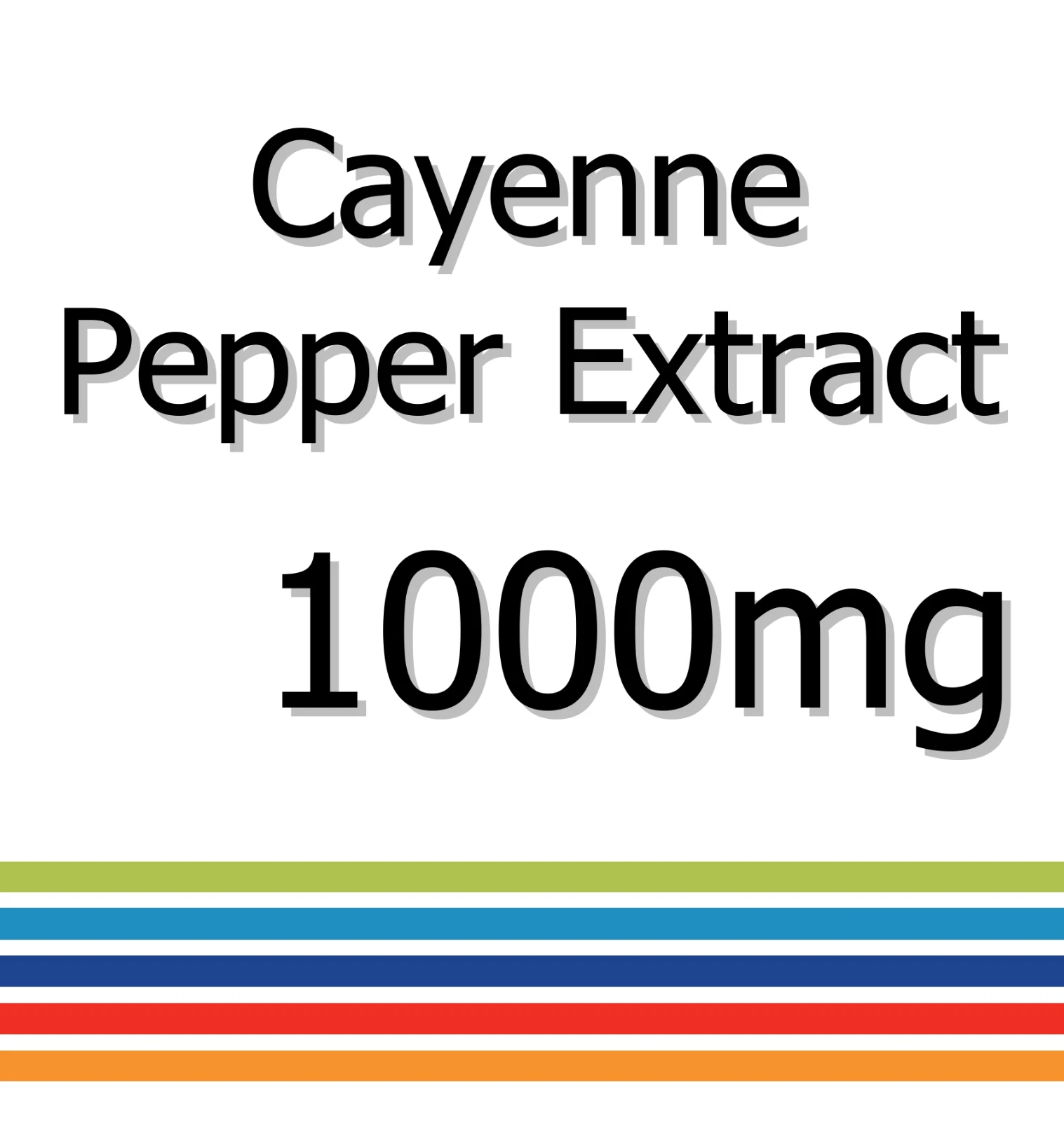 Cayenne Pepper Extract 1000mg x 60 Tablets - Antibiotic Agent