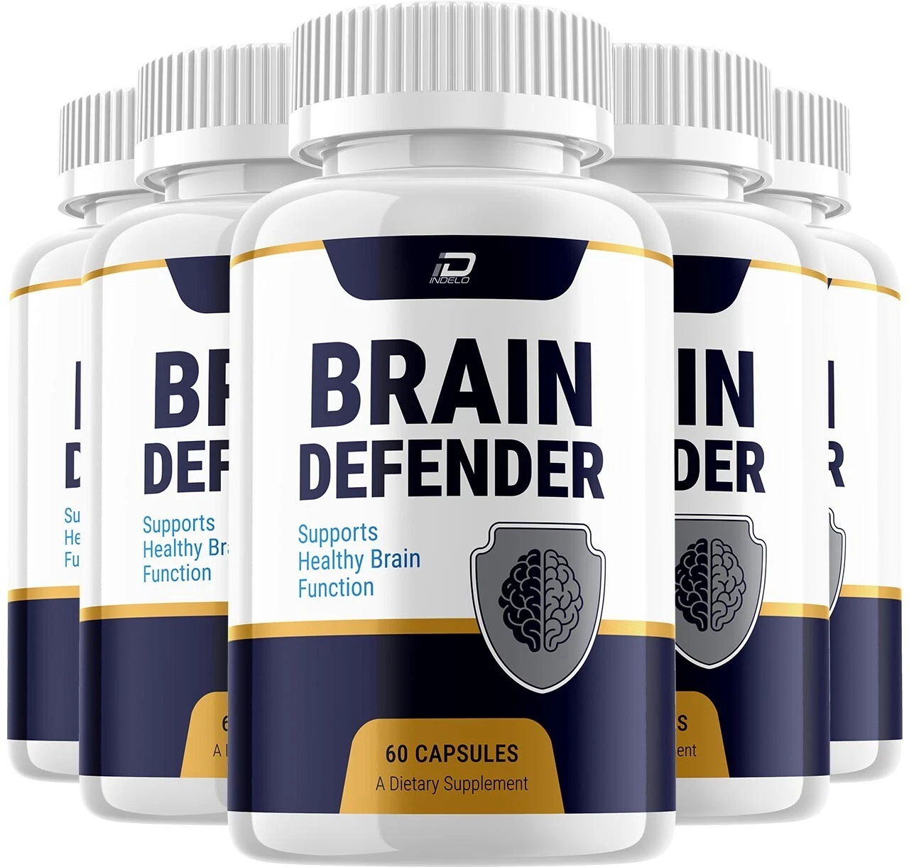 (5 Pack) Brain Defender Supplement Capsules – BrainDefender All Natural