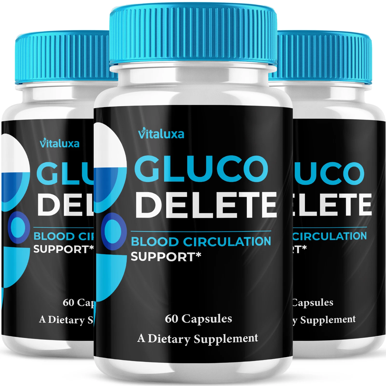 (3 Pack) Gluco Delete Blood Support Premium for Healthy Levels (180 Capsules)
