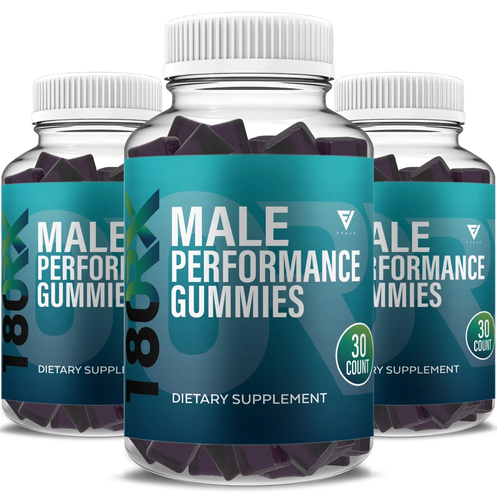 (3 Pack) 180RX Maximum Performance Gummies 180 RX Supplement (3 Month Supply)