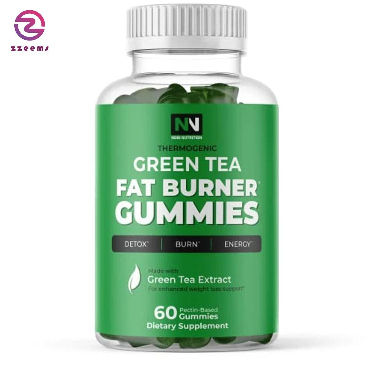Green Tea Extract Fat Burner Gummies for Weight Loss | Supplement to Burn Stubbo