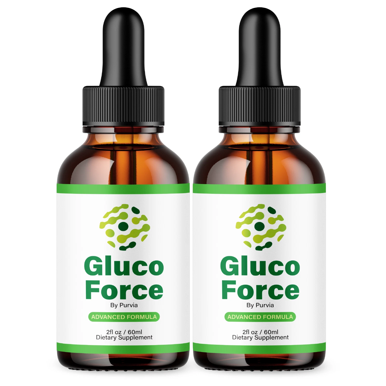 (2 Pack) Gluco Force Drops Extra Strength Formula Supplement Maximum Strength