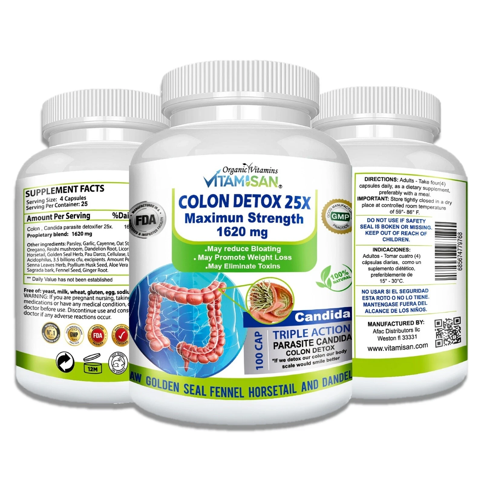 100 capsules PSYLLIUM ALOE SENNA LAXATIVE COLON HERBAL CLEANSE NATURAL DETOX