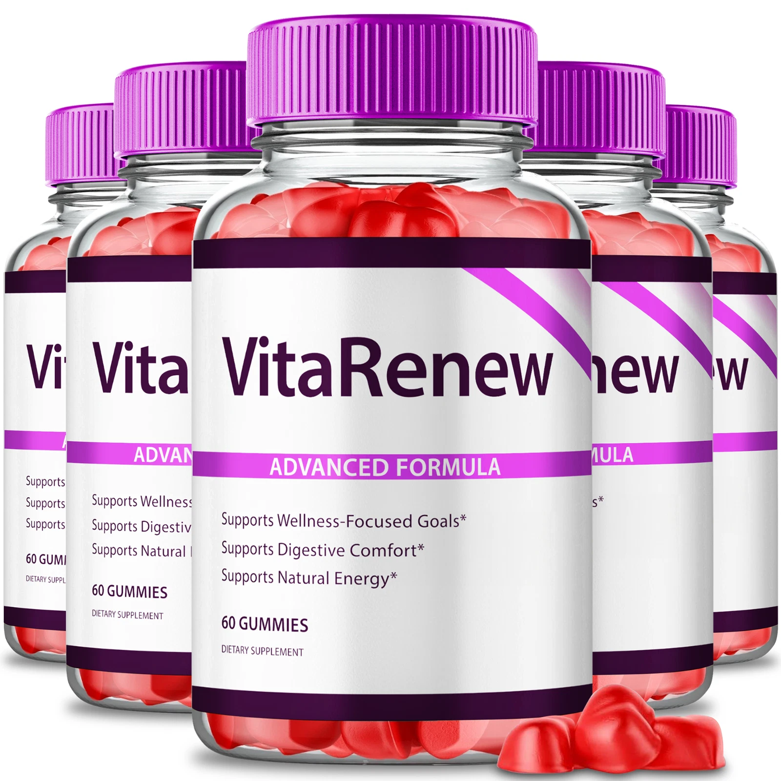 (5 Pack) VitaRenew Keto ACV Gummies, Vita Renew Keto+ACV Advanced Weight Loss