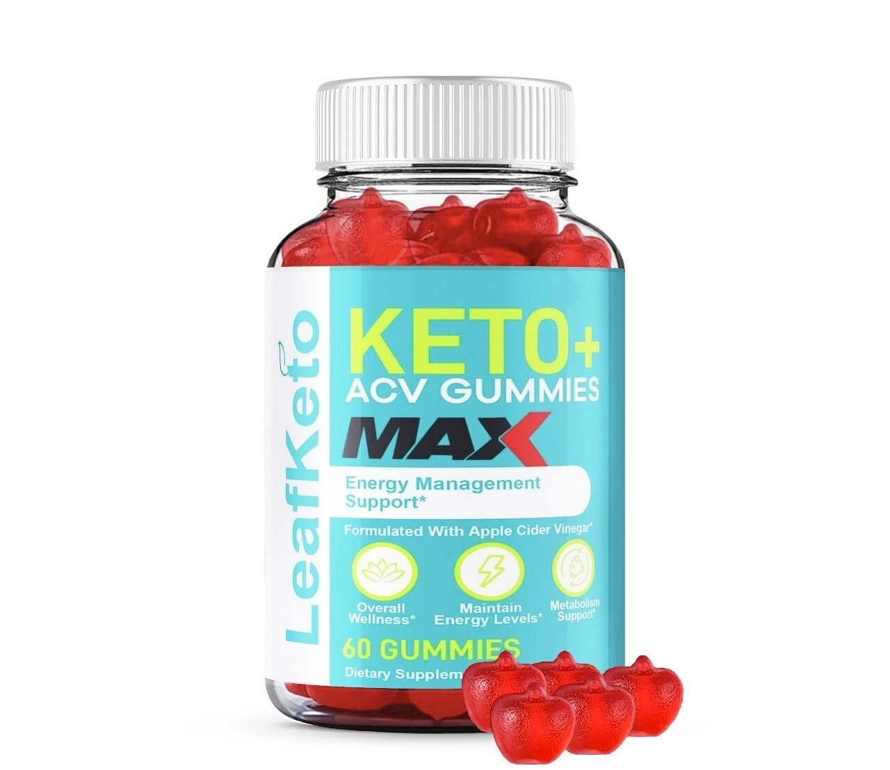 Leaf Keto Max ACV Gummies for Advanced Weight Loss, Fat Burning & Energy(1 Pack)
