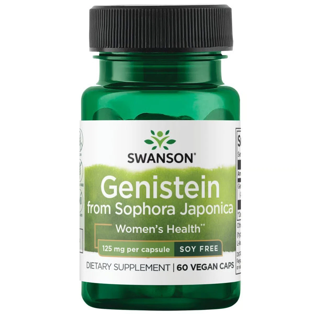 Swanson Genistein from Sophora Japonica 125 mg60 Veggie Capsules