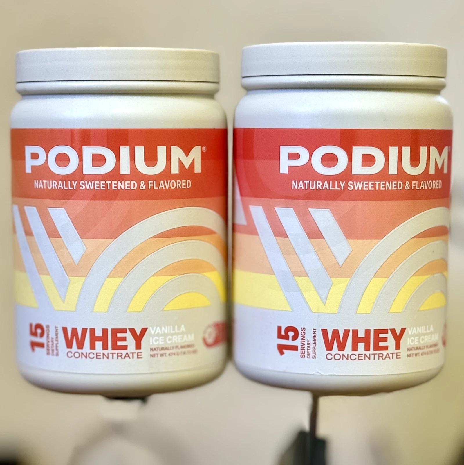 ** NEW ** 2x Podium Whey Protein Powder 25g per serving