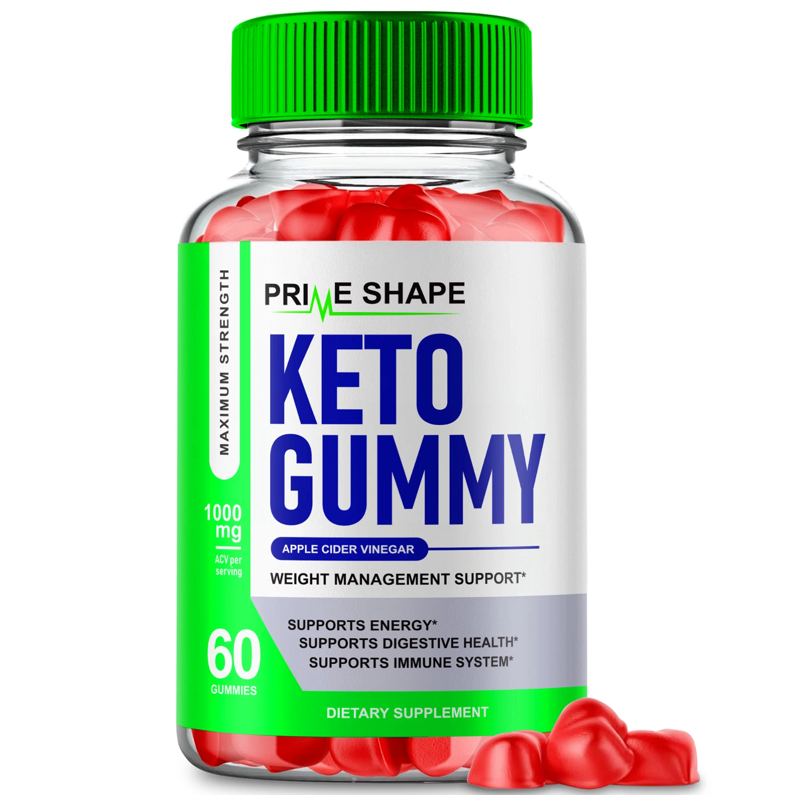 Prime Shape Keto ACV Gummies for Weight Management Gummy (60 Gummies)