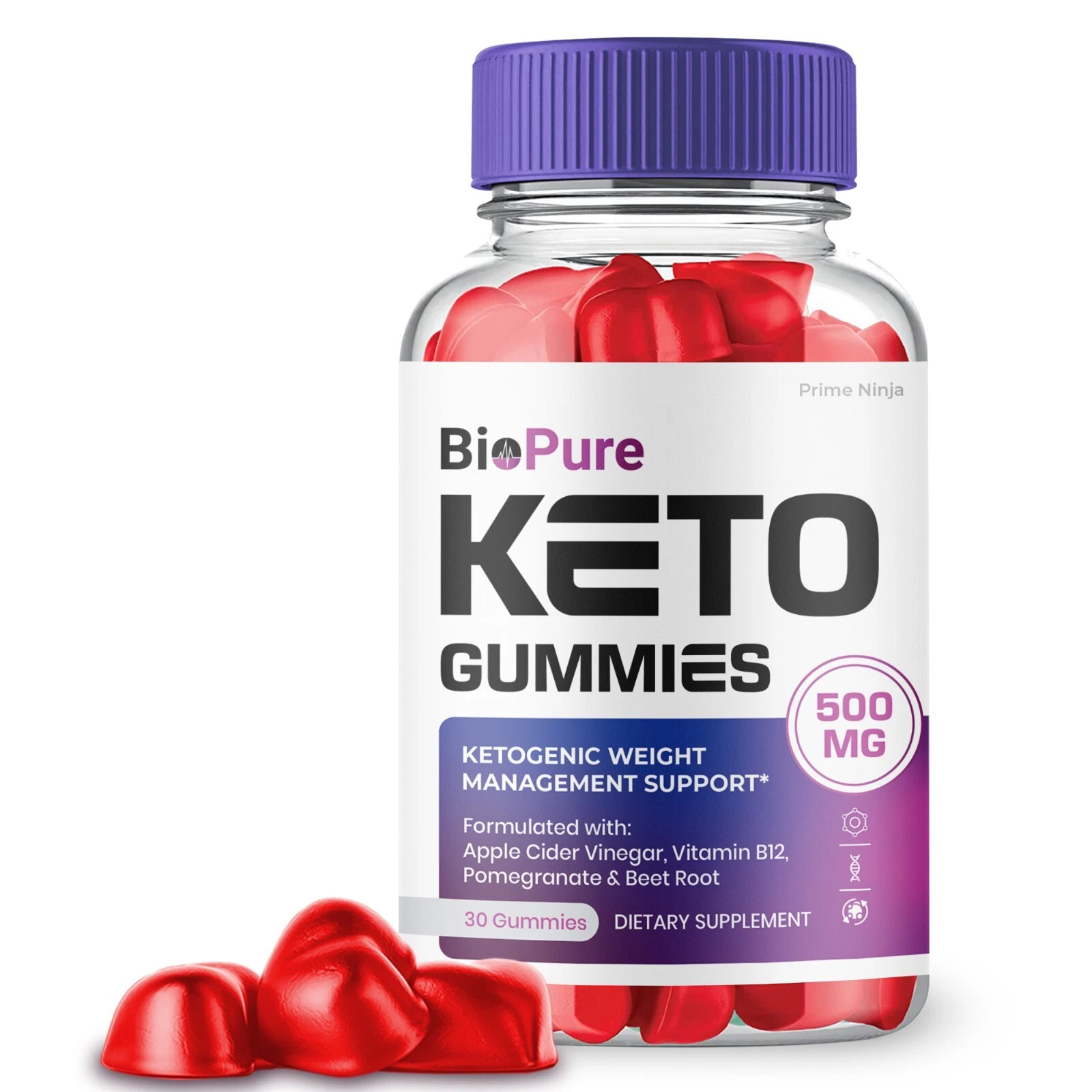 Bio Pure Keto ACV Gummies, BioPure Keto Gummies Weight Loss (1 Pack)