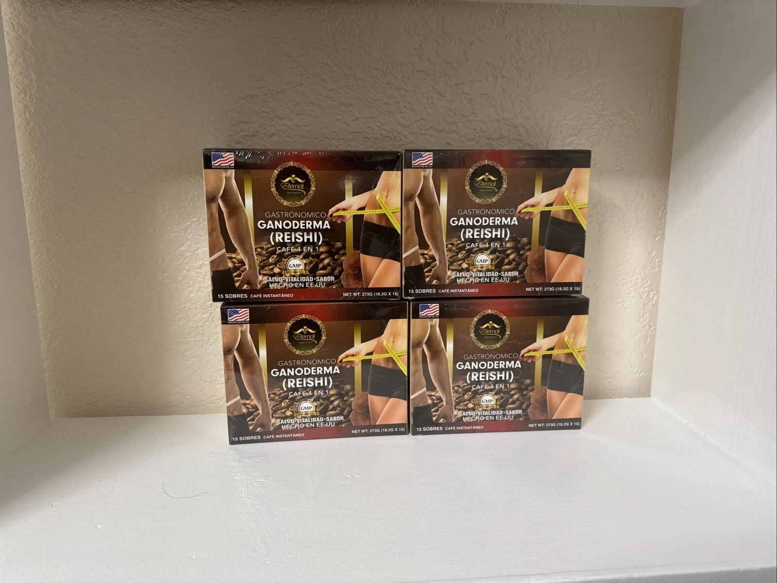 Café Con Ganoderma Reishi 4 En 1 / ( 15 Sobres)| Made In USA | Health