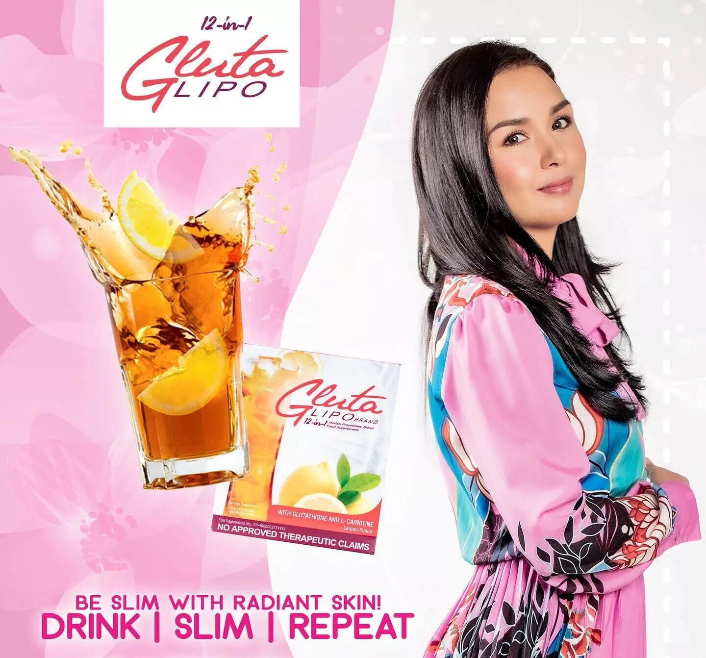 (Old formula) GlutaLipo 12 In 1 Juice, Slimming, Detox And whitening Drink.