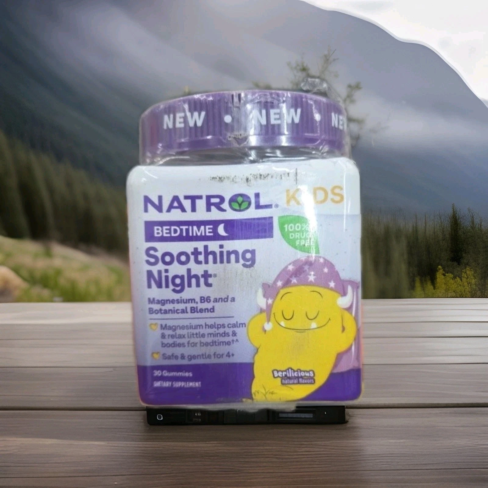 Natrol Kids' Soothing Night Melatonin- Sleep Mixed Berry 30 gummies exp 6/26