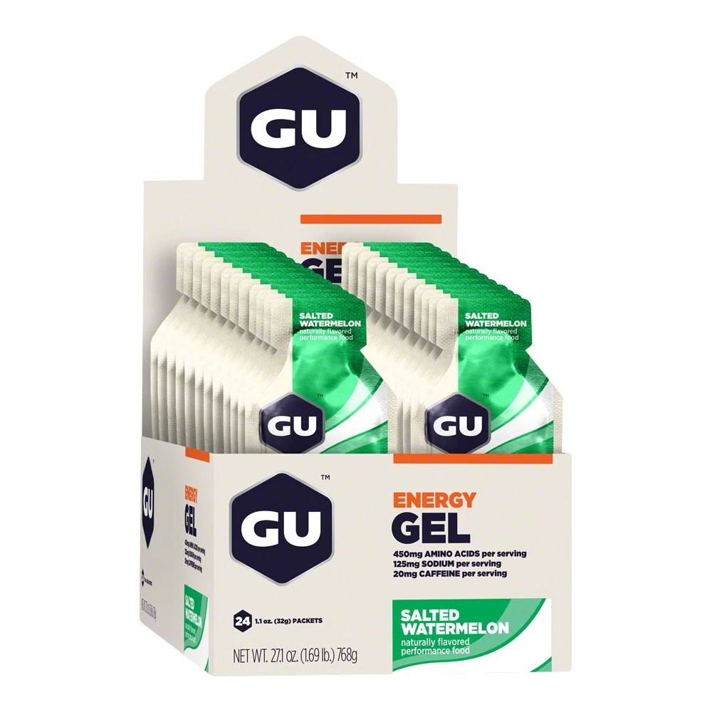 GU ORIGINAL Energy Gel Supplement : SALTED WATERMELON - Box of 24
