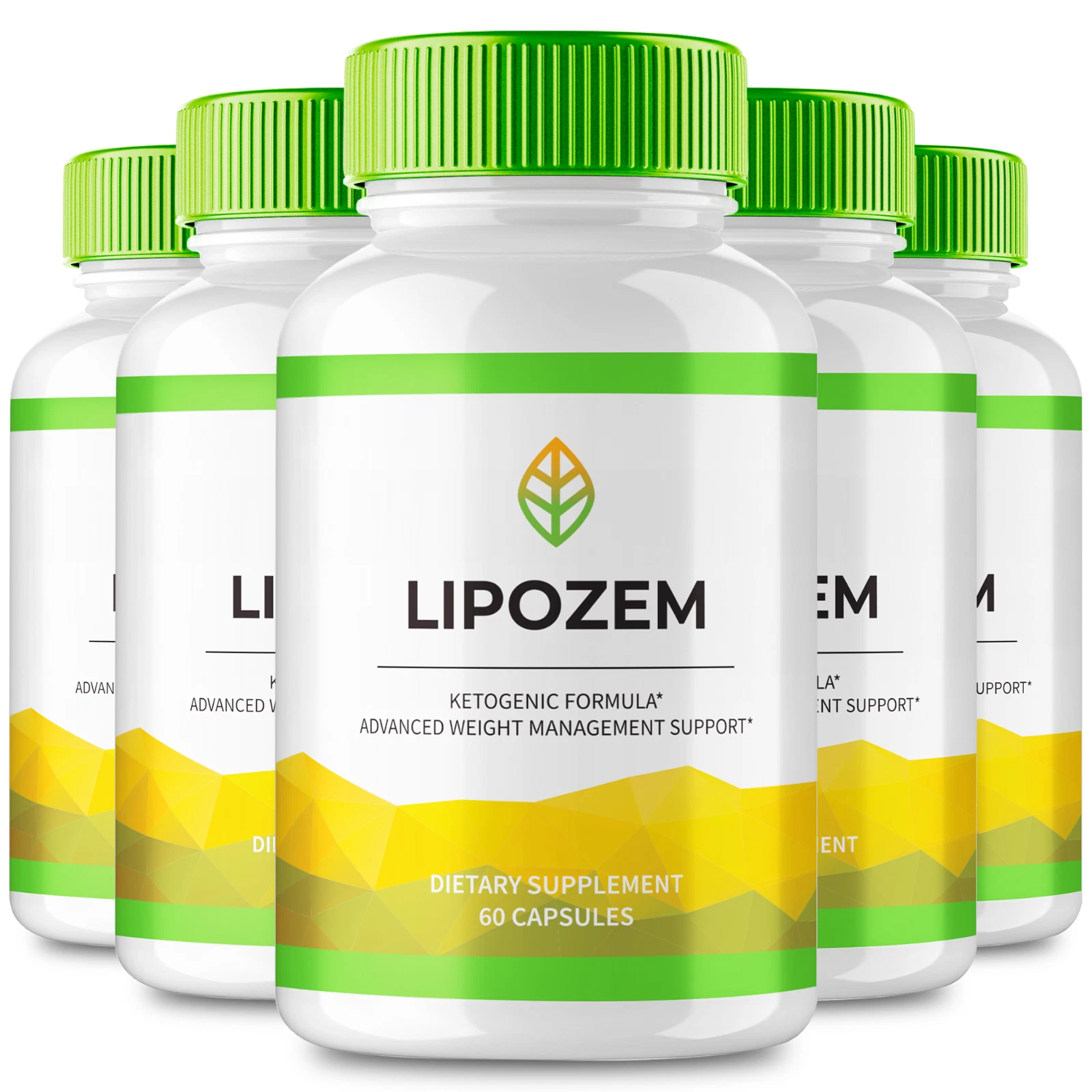 (5 Pack) Lipozem Advanced Dietary Pills to Support Weight Loss and Gut Health
