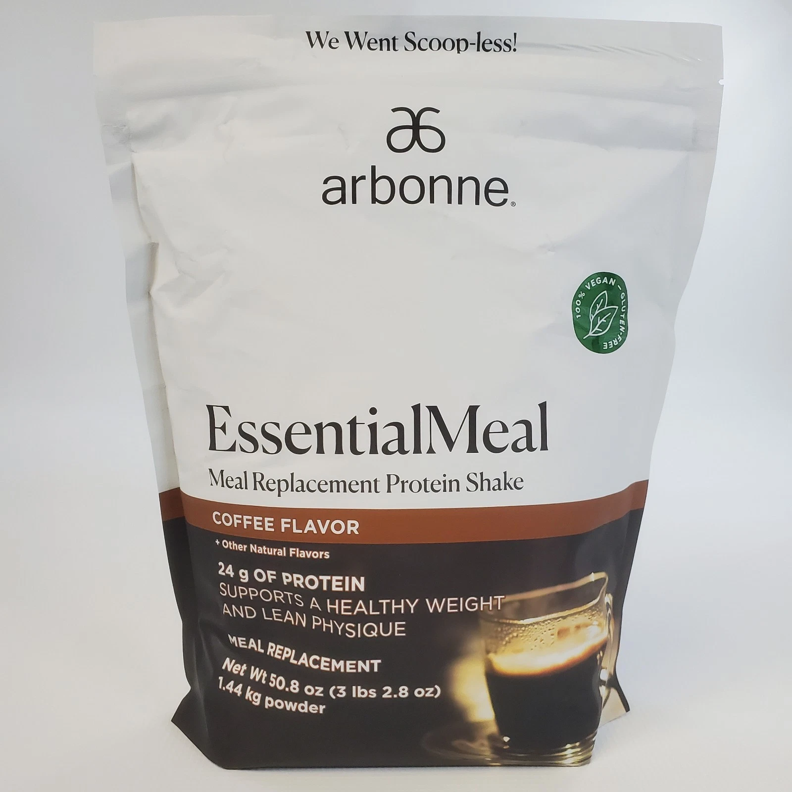 Arbonne EssentialMeal COFFEE Meal Replacement 3lb Protein Shake Exp 12/2026+