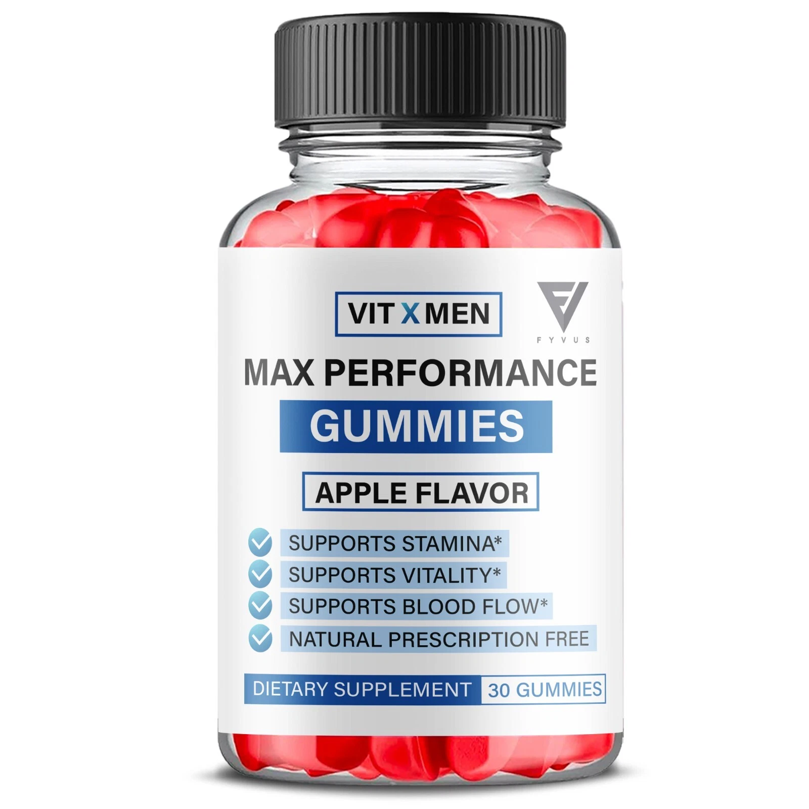 VitXMen Gummies, VitXMen Daily Energy Support and Overall Wellness (60 Gummies)