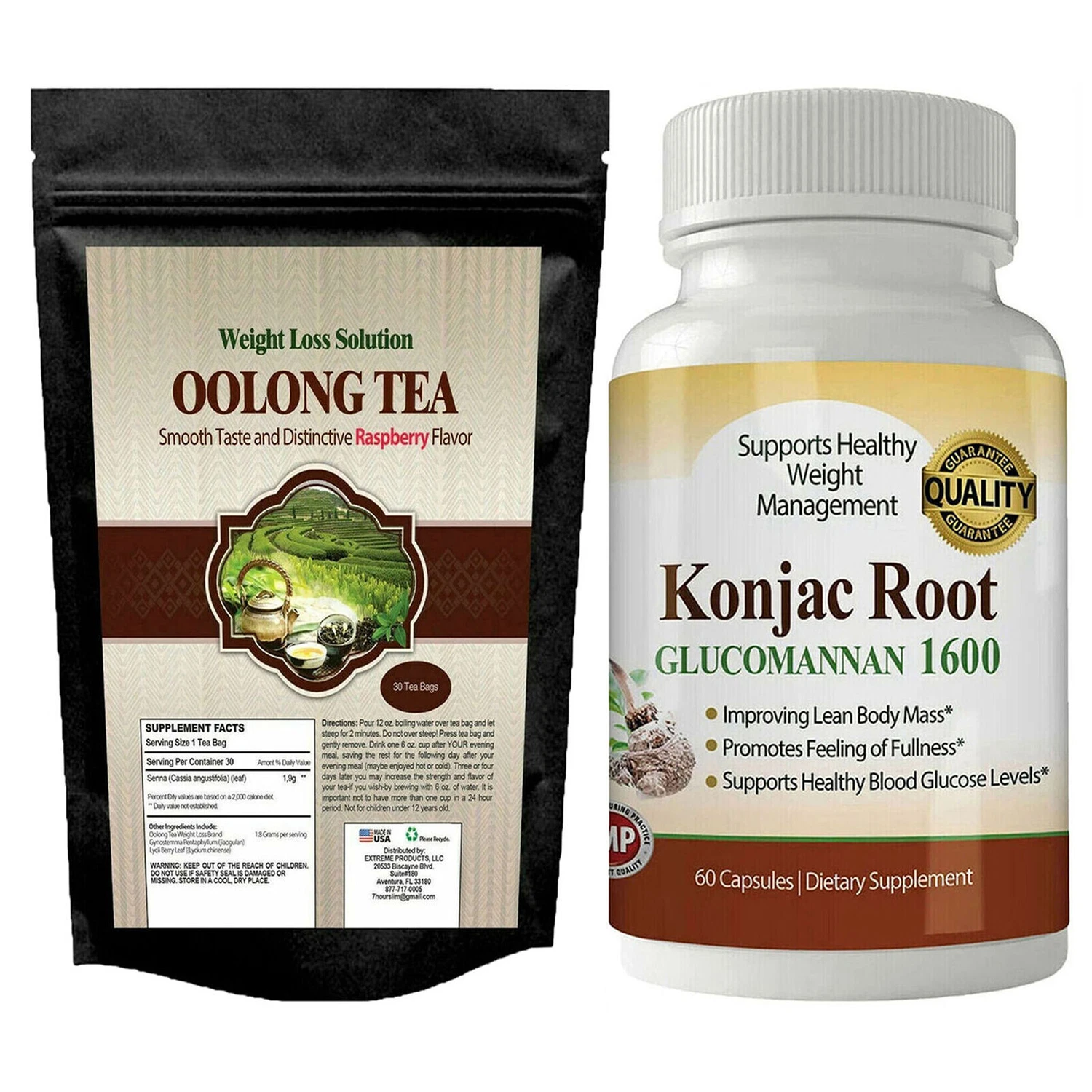 Oolong Tea Detox Weight Loss Konjac Root Healthy Blood Glucose Level Supplements