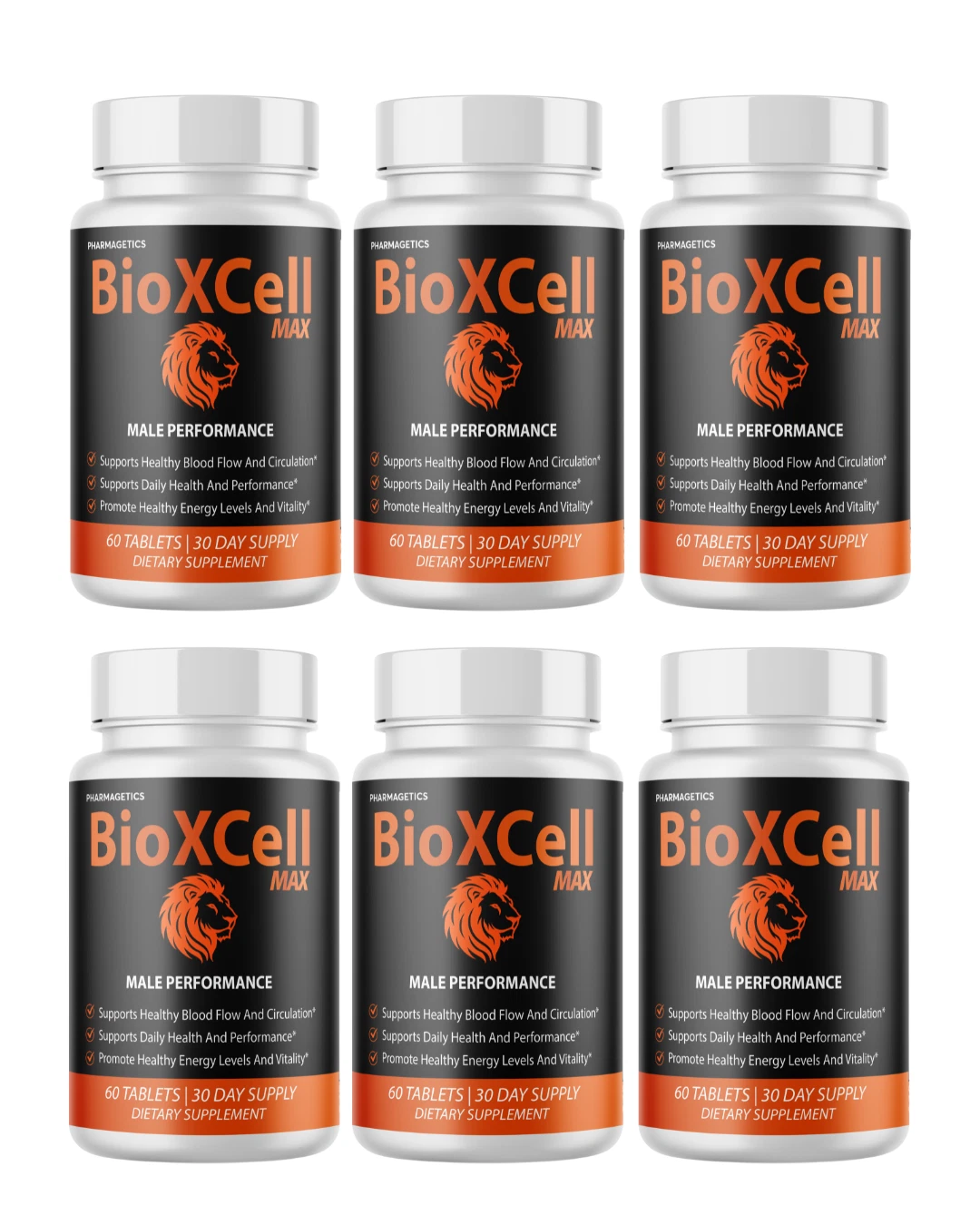 BioXCell Max Performance Supplement, BioXCells Tablets- 6 Bottles