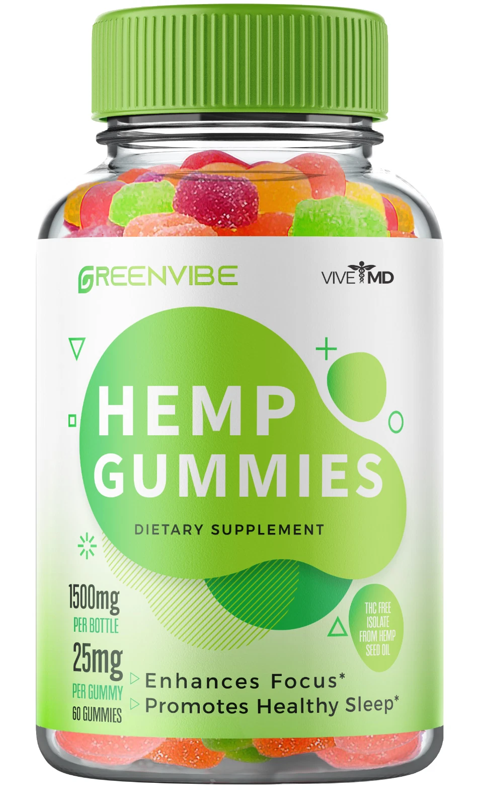 Greenvibe Gummies for Tinnitus Vitamins Wellness - Official Formula (1 pack)