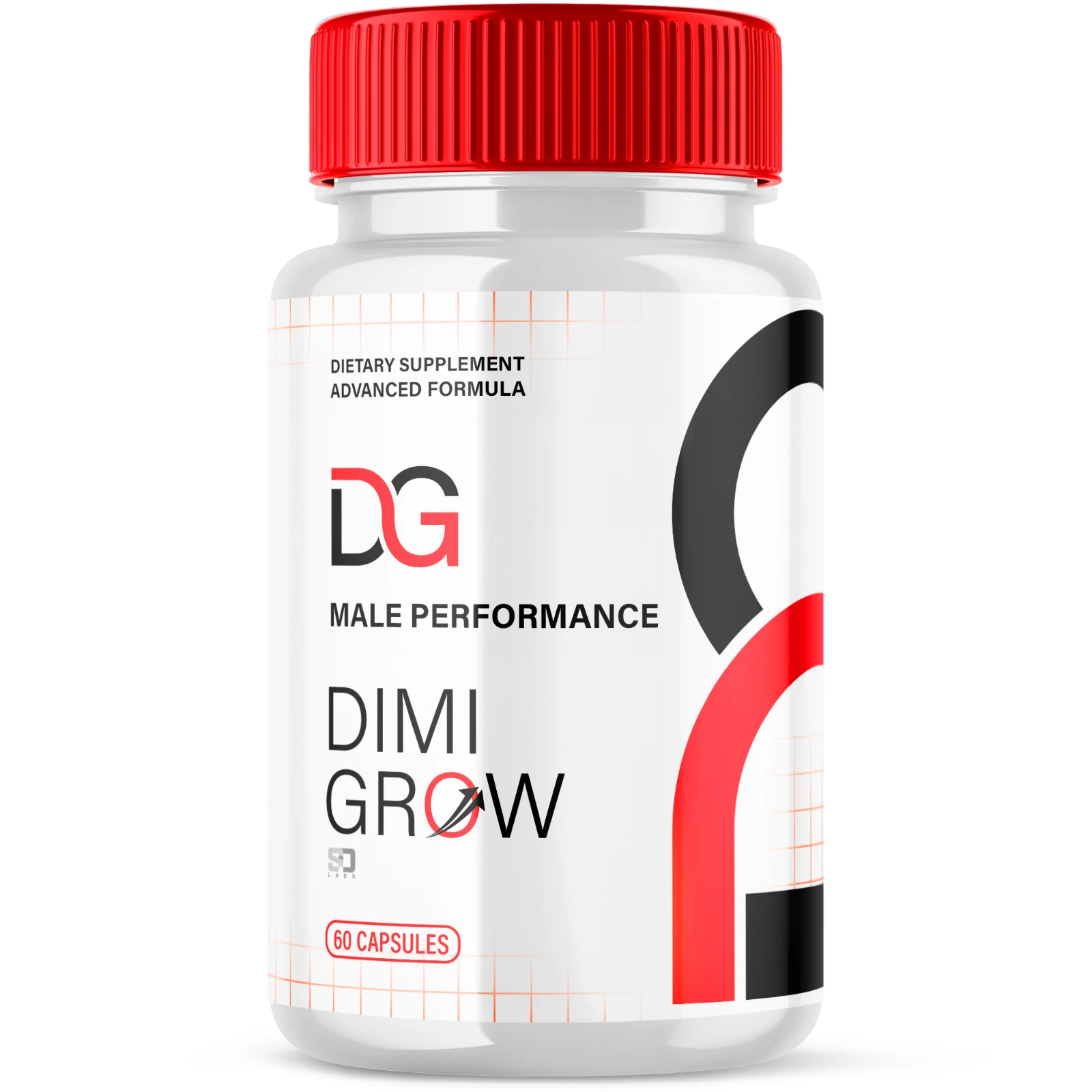 (1 Pack) Dimi Grow Male Pills, Maximize Energy, Vitality & Stamina 60 Capsules