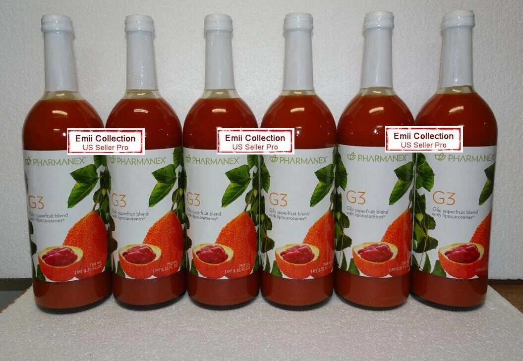 Nu Skin Nuskin Pharmanex Gac G3 Juice, 3 Pack (6 Bottles) Sealed