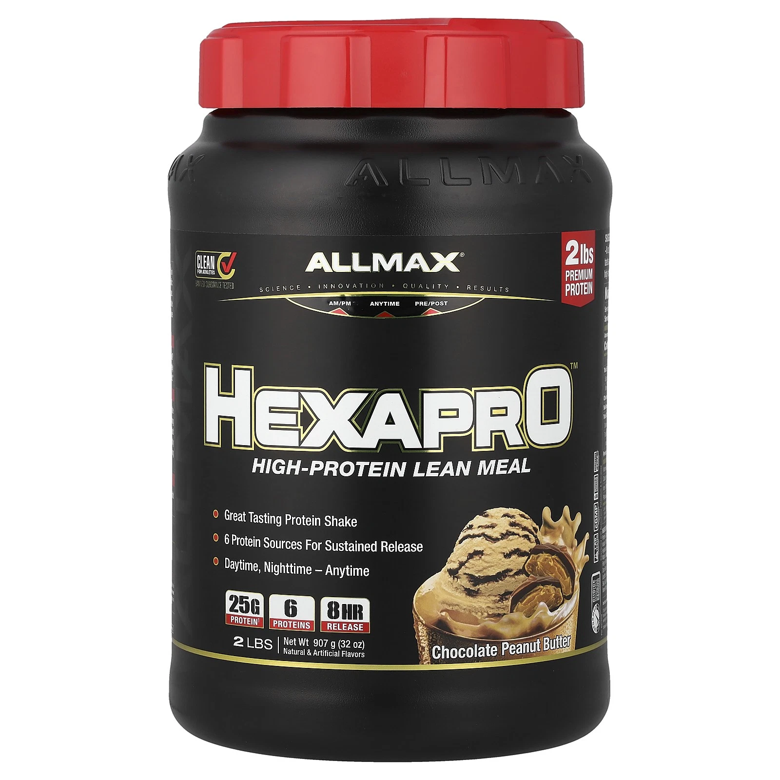 Hexapro™, High-Protein Lean Meal, Chocolate Peanut Butter, 2 lbs (907 g)