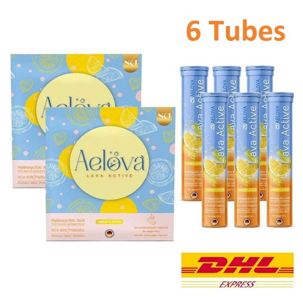 6 Tubes AELOVA Dietary Supplement Tablets Weight Control Effervescent Tighten