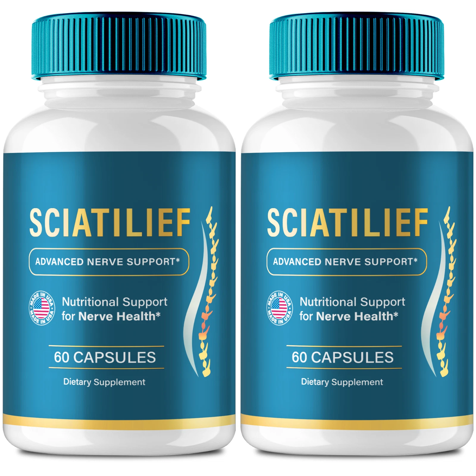 (2 Pack) Sciatilief Advanced Blood Capsules, Healthy Circulation & Stable Levels