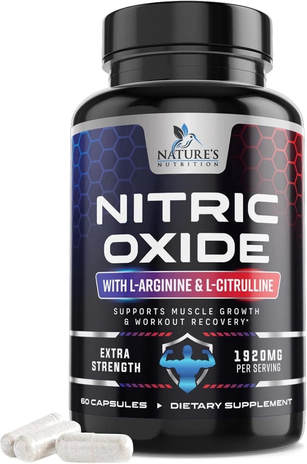 Nitric Oxide Booster Extra Strength, L Arginine 3X Strength Nitric Oxide Support