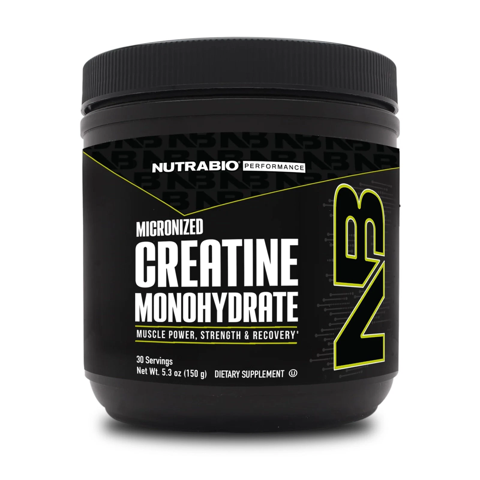 Nutrabio Pure Micronized Creatine Monohydrate Powder Supplement, Unfla