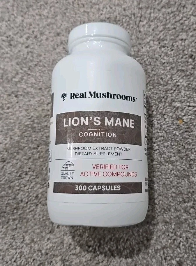 Lion's Mane, Mushroom Extract Powder *LARGER 300 Capsules - Exp 3/26 -Sealed New