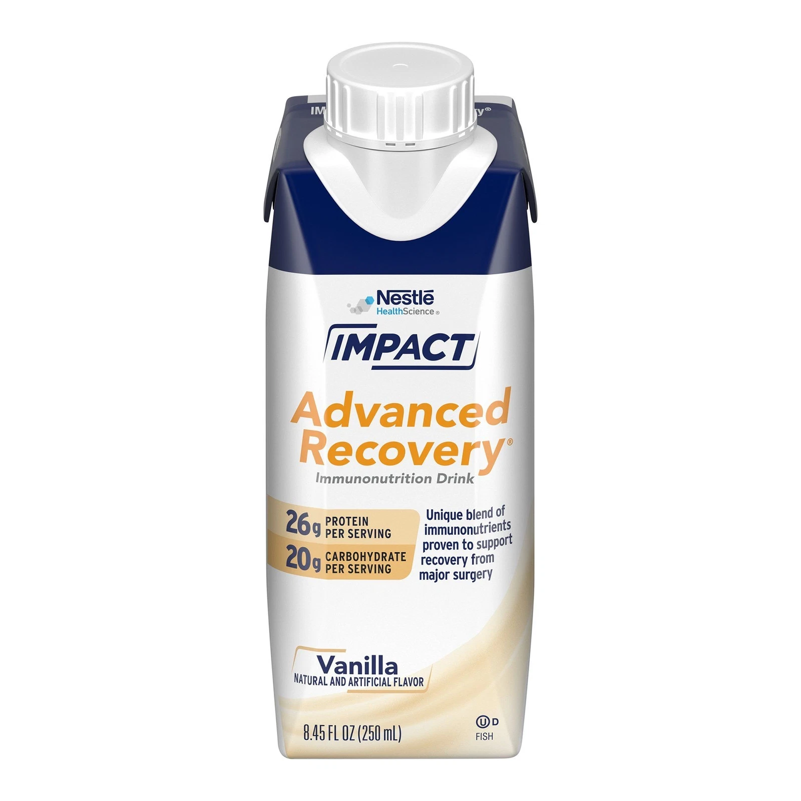 Impact Advanced Recovery Vanilla Immunonutrition Drink, 8.45-ounce carton