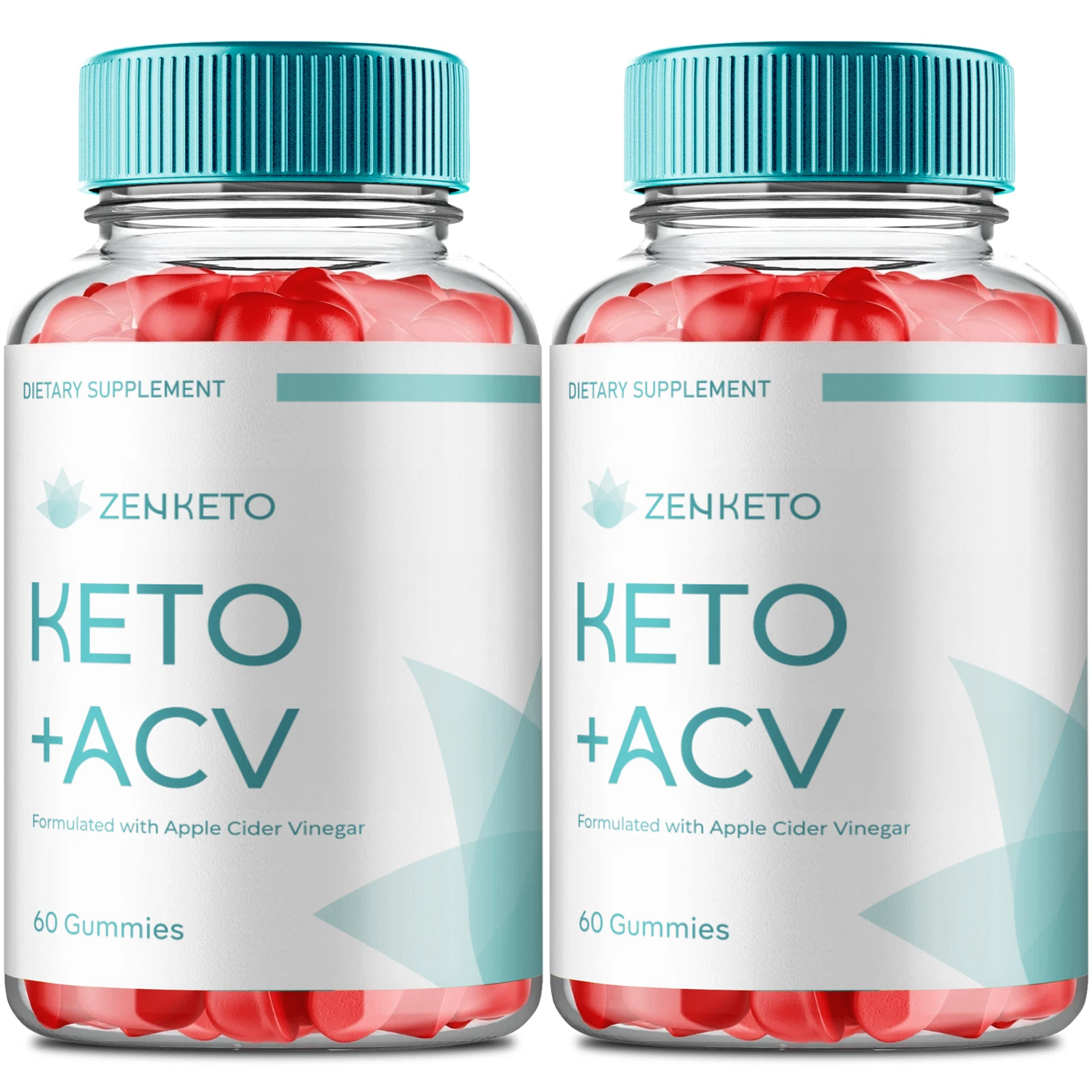 (2 Pack) ZenKeto ACV Keto Gummies, Advanced Weight Loss and Energy Gummy
