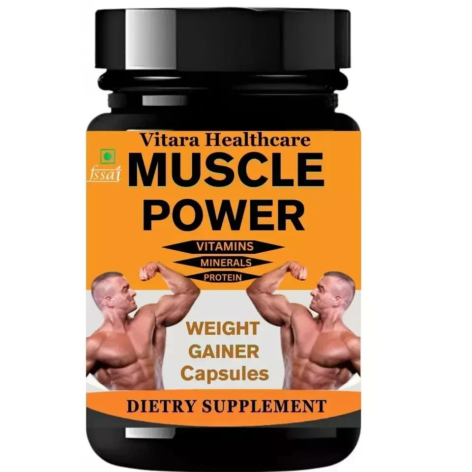 Muscle Gainer BODY GROW Fast Weight Gain 60 CAPSULES, Pack of 3
