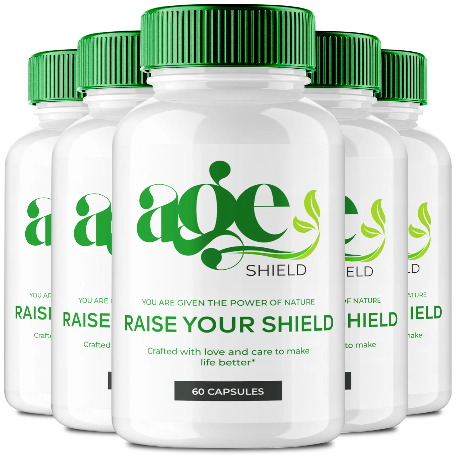 (5 Pack) Age Shield Supplement Pills AgeShield Overall Health & Wellness Support