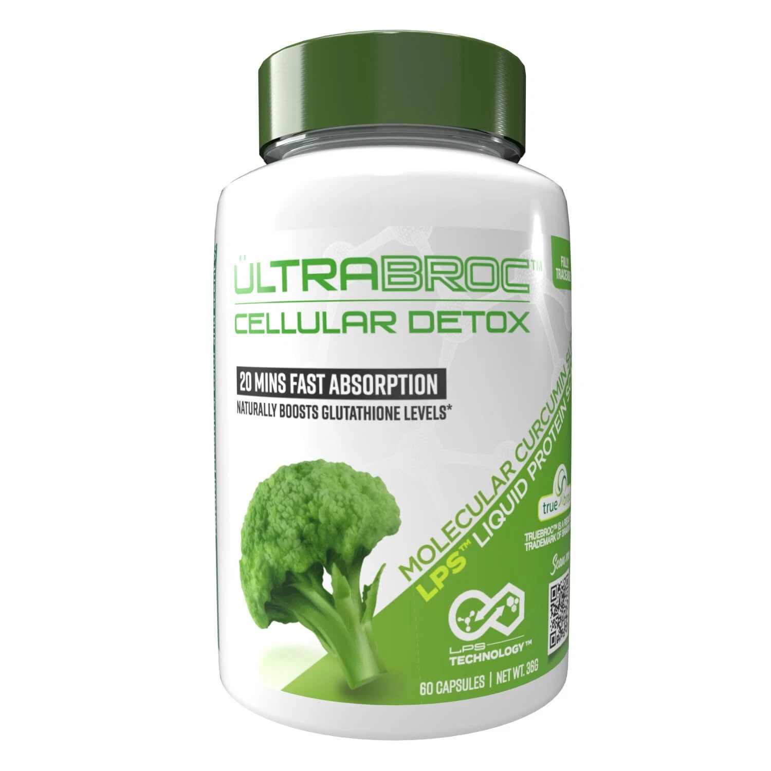 UltraCur Detoxification Supplement | Broccoli Seed Extract & LPS Curcumin Sul...