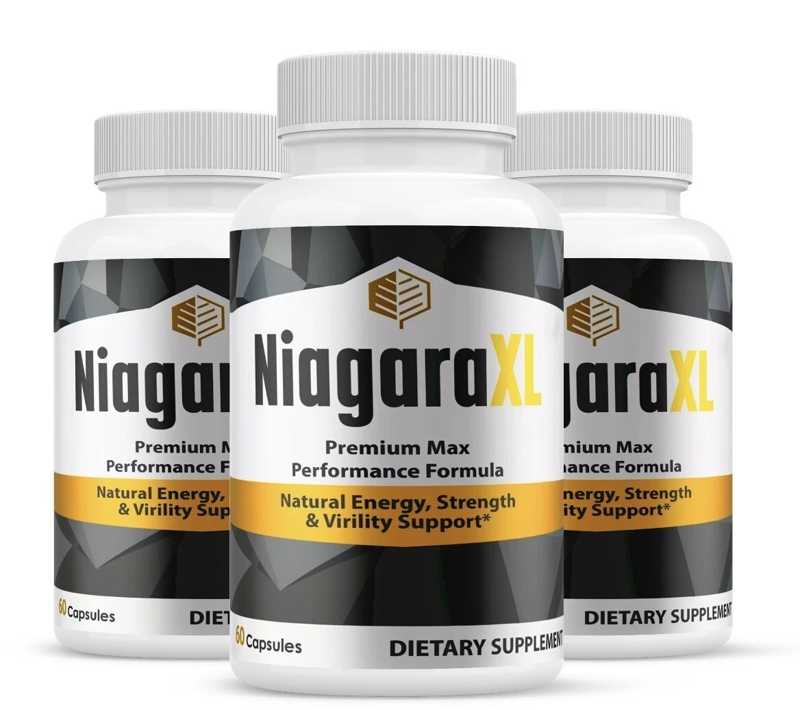 (3 Pack) Niagara XL Supplement, Niagara XL Capsules Max Strength (180 Capsules)