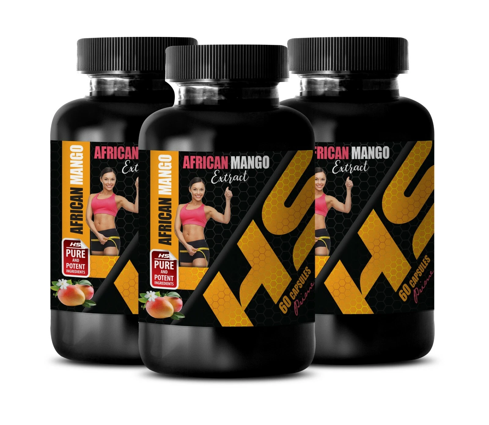 Weight Loss Diet Pills - AFRICAN MANGO EXTRACT - diet control 3 Bottle 180 Caps